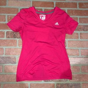Adidas bright pink top